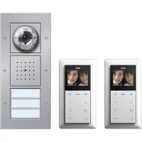Gira 049546 Pack vidéo 2TN alu Maison bifamiliale Pack vidéo