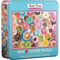 Eurographics Puzzle en boîte métallique Doughnut Party 1000 pièces