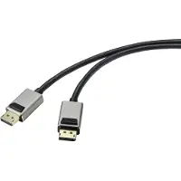 Speaka Professional Câble De Raccordement Displayport Fiche Mâle Displayport, Fiche Mâle Displayport 1.00 M Noir Sp-951