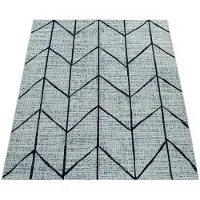 Paco Home Tapis plat d'intérieur et d'extérieur Motif géométrique scandinave Blanc Dimensions 160 x 230 cm