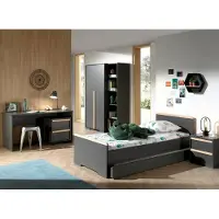 Vipack Bibliothèque London 45cm - anthracite