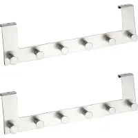 Wenko 2 portemanteaux Celano argent