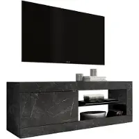 CALICOSY - Petit meuble TV 1 porte sans éclairage Initial - L140 cm