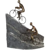 Casablanca by Gilde Sculpture Racing Poly Métal Bronze 33 Cm