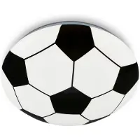 Briloner Plafonnier LEDReproduction football, 12W 1300lm Blanc neutre 4000K, 275mm (D) Éclairage au plafond chambre d'enfant -