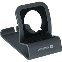 Swissten Support en aluminium pour Apple Watch, Montre connectée : accessoires, Gris