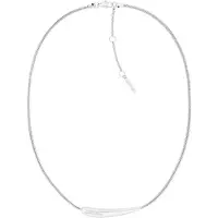 Calvin Klein Elongated Drops Necklace Argenté Femme