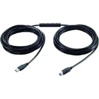 EXSYS GmbH Câble d'extension actif USB 3.2 Gen1 10 mètres (A-B mâle) (10 m, USB 3.2 Gen 1)