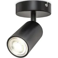 Briloner I Spot plafond I pivotant I orientable I GU10 I noir-mat I livré sans ampoule