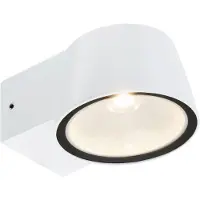 Telefunken Lampe LED murale, protection contre les éclaboussures et la poussière, On/Off, blanc, dimensions : 5,5 x 9,5 x 13 cm