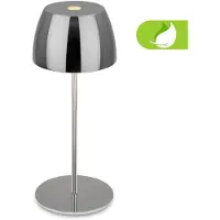 Briloner Lampe de table LED rechargeable - Mini, Touch, Noir chrome (150 lm)