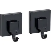 Wenko Crochet mural Vacuum-Loc mod. Quadro Noir, lot de 2 Fixer sans percer