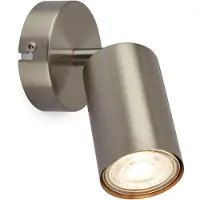 Briloner - Applique murale orientable GU10 9W 8x15,5 cm Metal Lampe de lecture Salon Chambre Cuisine Couloir