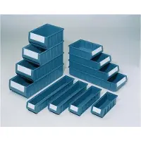 Industrial Quality Supplies Caisson d'étagère L400xl234xH90mm bleu PP 8 pces
