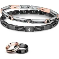Maserati Jm223atz 21 Cm Bracelet Argenté Homme