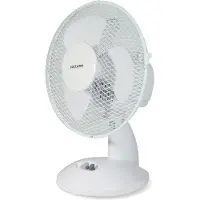 Volteno Ventilateur de table, ventilateur sur pied, silencieux, puissant, hélice blanche, diamètre 23 cm