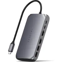 Satechi Hub USB-C - - Multiport 6-en-1 - PD 85W - 2x HDMI 4K (60/30Hz) - USB-C/USB-A 5Gbps
