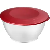 Westmark Emga Bol mélangeur,L, Saladier + bol, Rouge