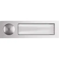 Elcom Bouton-poussoir d'appel AV3 Porte-nom rétro-éclairé. EB Alu (Filaire)