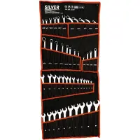 Silver Jeu de clés à molette 47 pièces / Argent