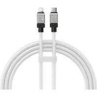 Baseus Câble de recharge rapide USB-C vers Coolplay Series 1m, 20W (blanc) (1 m, USB 3.2 Gen 1, 20 W)