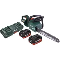 Metabo MS 36-18 LTX BL 40 Trononneuse d'elagage sans fil 36 V ( 2x 18 V ) 40 cm 22 m/s Brushless + 2x batterie 10,0 Ah + double chargeur
