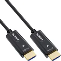 InLine Câble HDMI AOC (40 m), Câble vidéo, Noir