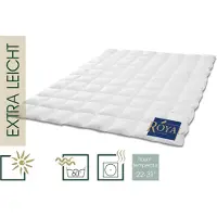 HANSKRUCHEN GmbH HANSKRUCHEN Royal couette en duvet 240x220 cm extra légère 100% duvet d'oie lavable pour personnes allergiques respirante à caissons blanche
