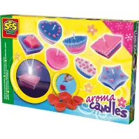 SES Creative Bougies parfumées à fabriquer toi-même - - Hobby Pink - Activité créative ludique - 5 moules variés - Age : 6+
