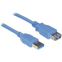 Hapena USB3AAV3, 3 m, USB A, USB A, USB 3.2 Gen 1 (3.1 Gen 1), 5 Gbit/s, bleu