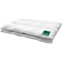 HANSKRUCHEN GmbH HANSKRUCHEN Jade couette en duvet 240x220 cm chaleur moyenne 90% duvet lavable pour personnes allergiques respirante à caissons blanche