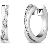 Jette Creolen WRAPPED, (Argent 925 rhodié)