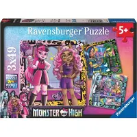 Monster High 3x 49 Piece Jigsaw Puzzles