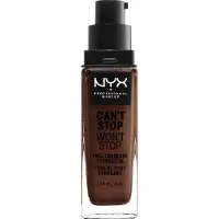 Nyx Facial make-up Foundation Can't Stop Won't Stop Foundation 41 Warm Walnut