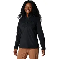 Columbia Benton Springs Ii Snap Half Zip Fleece Noir XS Femme