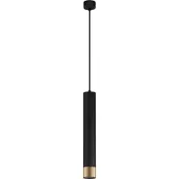 Nova Luce Suspension design Picto 40cm noir avec or