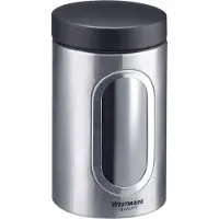 Westmark 62372260 Vorratsdose 19,5 cm hoch grau 1800,0 ml