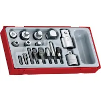 Teng Tools 185800109 Jeu D'adaptateurs 1/4"-3/8"-1/2"-3/4" Ttadp17