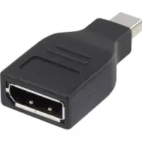 Renkforce RF-4174572 Adaptateur DisplayPort [1x Mini-DisplayPort mâle - 1x DisplayPort femelle] Noir connecteur doré