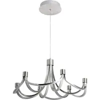 Näve Lampe LED suspendue, métal, nickel, L 55 cm