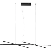 Nova Luce RACCIO LED Suspension noir 27W blanc chaud 115x53x200cm dimmable 9695213