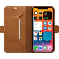 dbramante1928 Copenhagen Slim Apple iPhone 12 Pro Max Book Case Cuir Brun