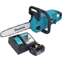 Makita DUC 307 RGX3 Tronçonneuse à chaîne sans fil 18 V 30 cm Brushless + 1x batterie 6,0 Ah + chargeur