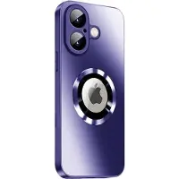 Sign Étui magnétique pour iPhone 16 avec protection de l'objectif et vue du logo - Violet (Apple iPhone 16), Coque pour téléphone portable, Violet