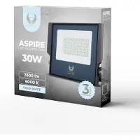 Forever Light Projecteur Floodlight LED ASPIRE Éclairage extérieur 30W 3300lm 230V IP66 Blanc froid