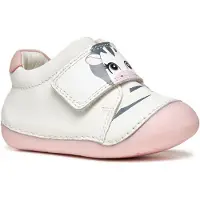 Geox Tutim Shoes Blanc,Rose EU 18 Garçon
