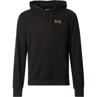 EA7 pour homme. 7M000569_AF13512 Sweat à capuche zippé en coton Logo Series noir (XL), Casuel, Sport, Multisport