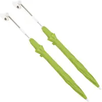 vidaXL Parasols pour chaises de camping 2 pcs. Vert 105 cm - Parasols & ombrelles