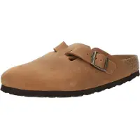 Birkenstock Sabots Boston Natural Leather Oiled Narrow