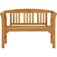 The Living Store Banc de jardin 114 cm bois massif acacia